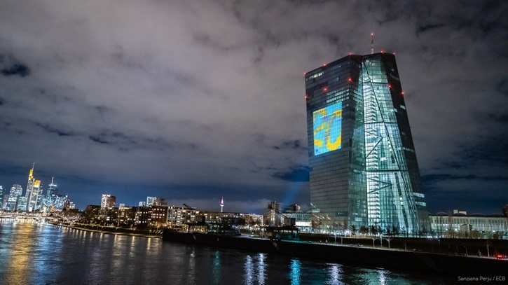 The ECB building in Frankfurt, Germany